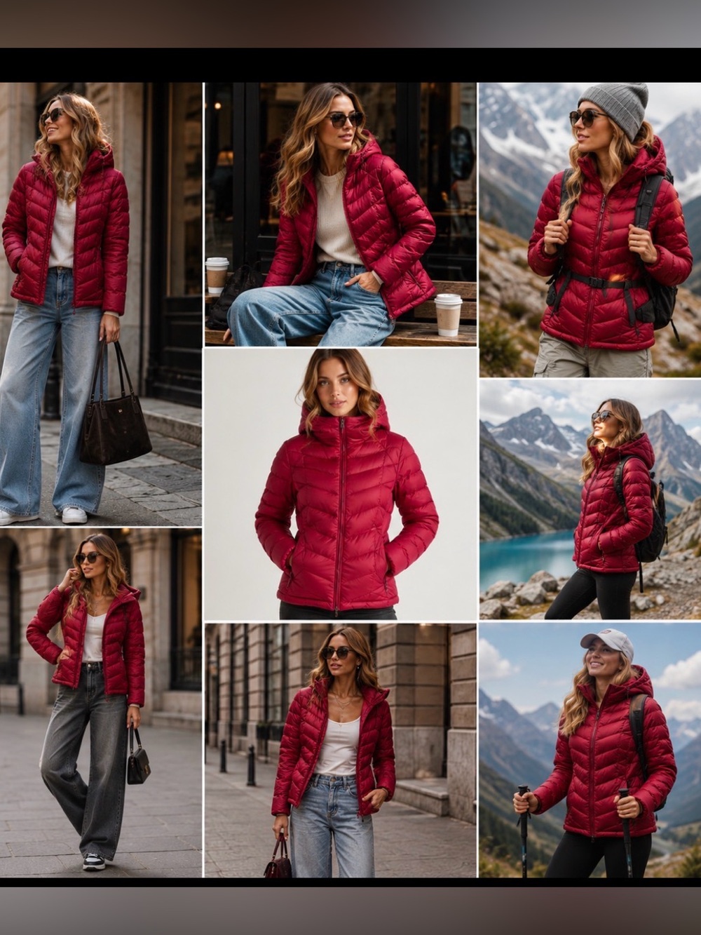 STUNNING Patagonia Duck Down Downtown Loft Parka in Royal Red sz S pricefirm!